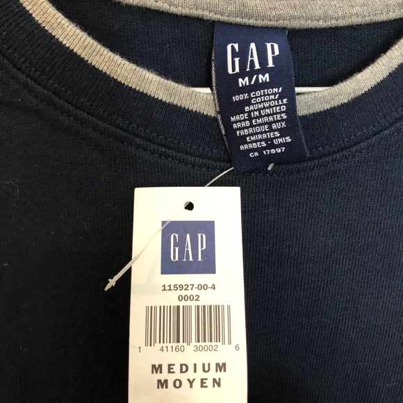 NWT Men’s GAP Long Sleeve Shirt Size Medium - Picture 3 of 6